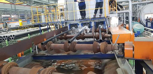 Hanjung quench & temper line, roller hearth, charging table, hardening furnace, conveyor - Image 6