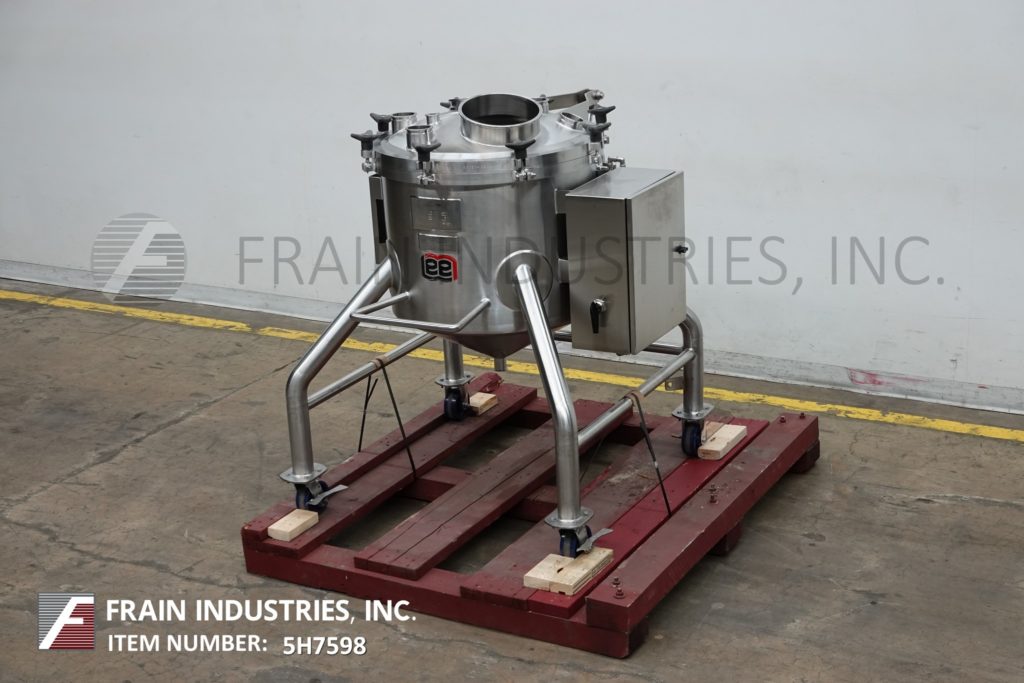 55 gallon Lee #55CBT, 316 Stainless Steel internal vacuum tank, 5 psi, 28" dia x 21" straight wall, tilt off - Image 1