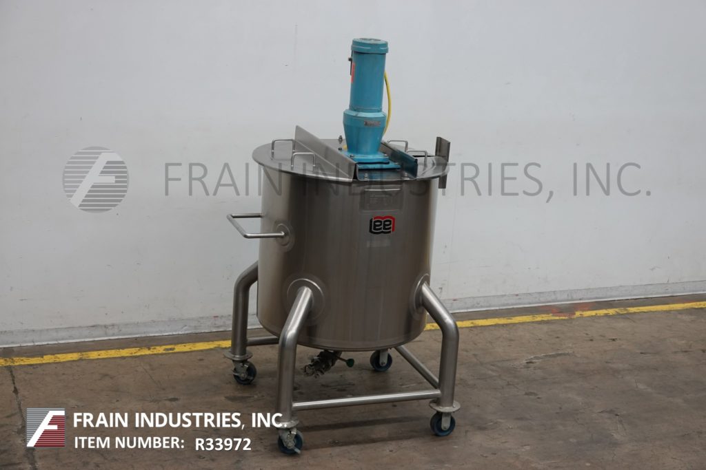 100 gallon Lee #100DBT, 304 Stainless Steel tank, 30" dia x 38" deep with a 35" straight wall, lift off - Image 1