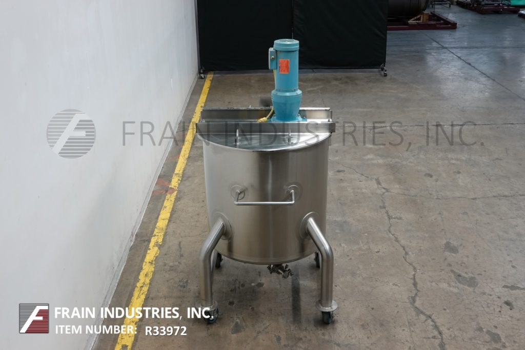 100 gallon Lee #100DBT, 304 Stainless Steel tank, 30" dia x 38" deep with a 35" straight wall, lift off - Image 3
