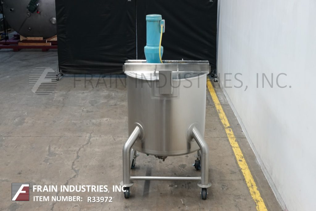 100 gallon Lee #100DBT, 304 Stainless Steel tank, 30" dia x 38" deep with a 35" straight wall, lift off - Image 4