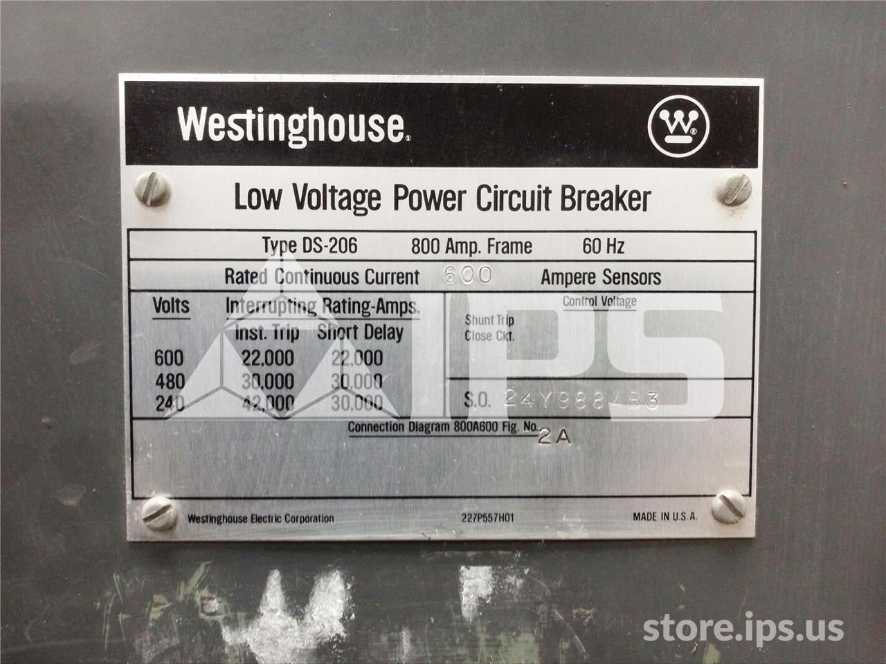 800 Amps WH Ds-206 Mo/do Amptector Li, 600 Amps Ct - Image 5