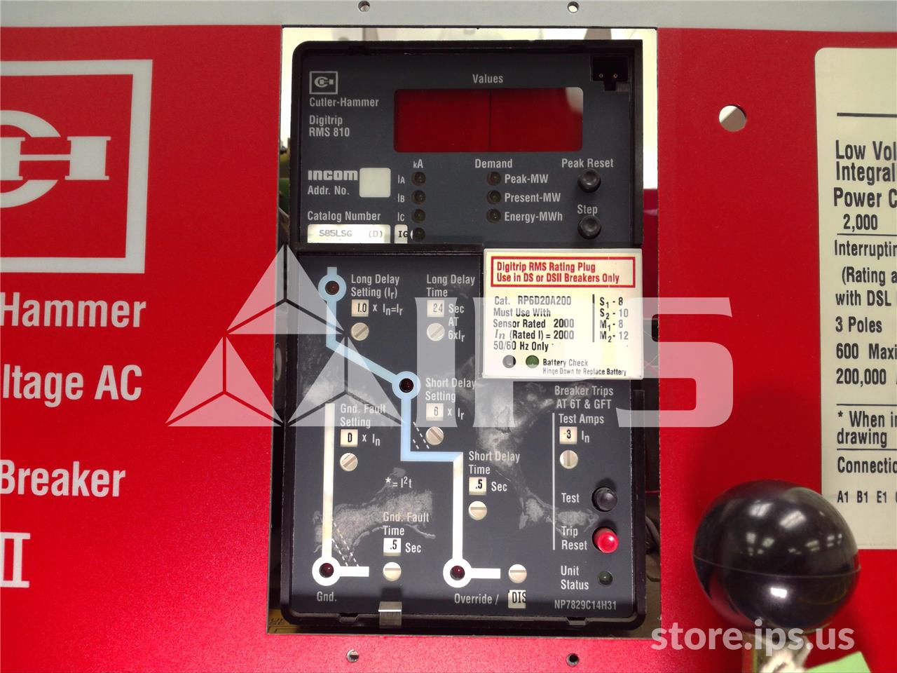 2000 Amps Ch Dslii-620 Eo/do Unused Surplus 120 Volts AC Control, Rms 810 Lsg, 2000 Amps Rp, 3000 Amps Fuse - Image 2