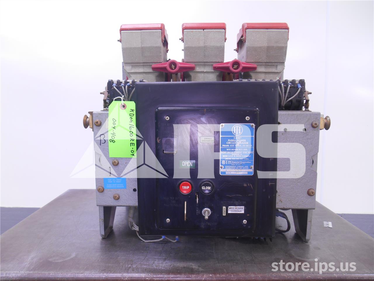 1600 Amps ITE Kdon-1600 Red Eo/do 48 Volts DC Control, Od-5 Lsi 1600a, 800 Amps Fuse - Image 1