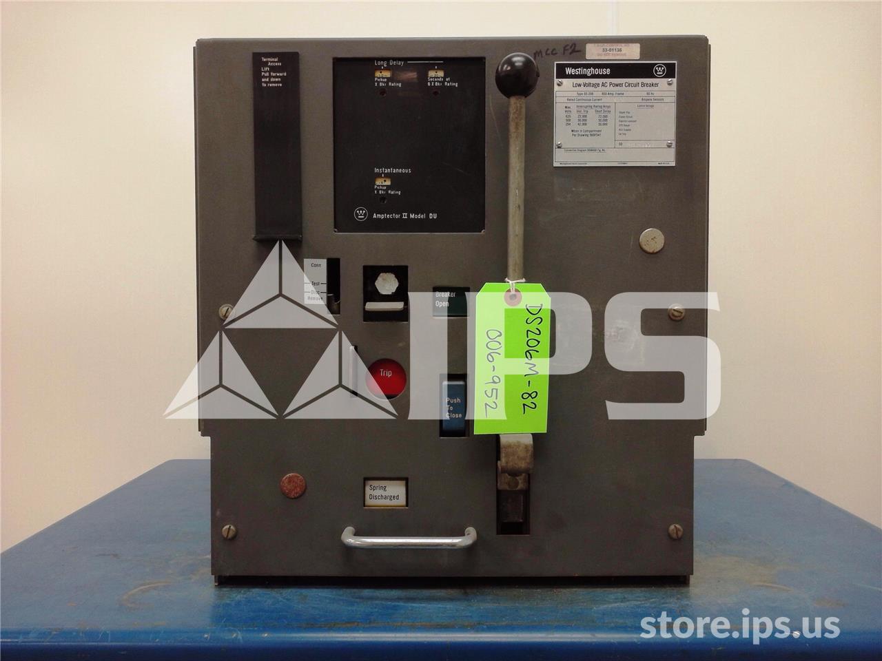 800 Amps WH Ds-206 Mo/do Amptector Ii Du Li, 600 Amps Ct - Image 1