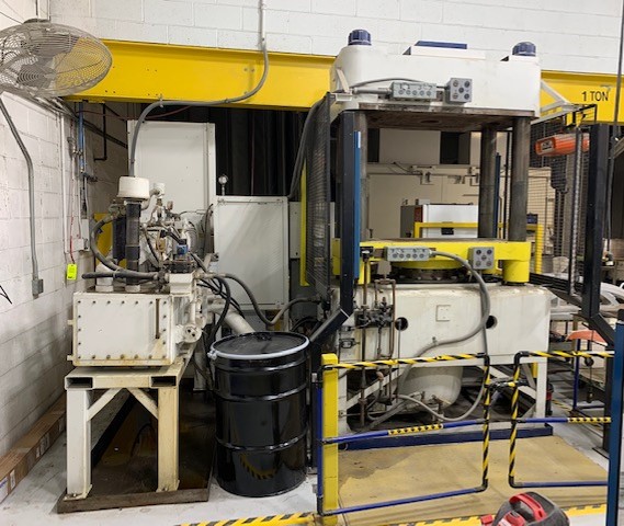 300 Ton, Mohawk, 44.5" x30", 22" stroke, 37" daylight, up-acting, relay controls, thermocouple plugs, #2686 - Image 3