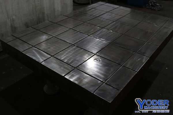 50" x 70" x 6" Portage layout table, fabricated stand, leveling screws, #73498 - Image 5