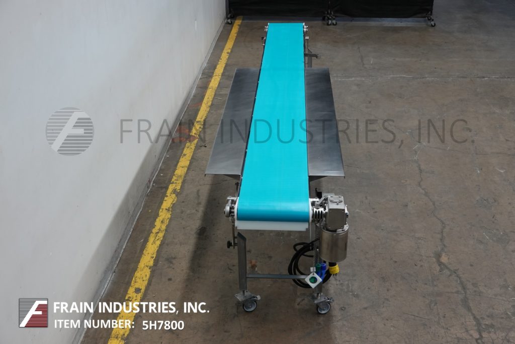 16" wide x 15.1' long, Dorner, Stainless Steel belt conveyor, food grade belt has an infeed & discharge - Image 3