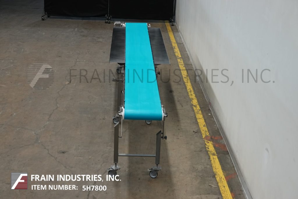 16" wide x 15.1' long, Dorner, Stainless Steel belt conveyor, food grade belt has an infeed & discharge - Image 4