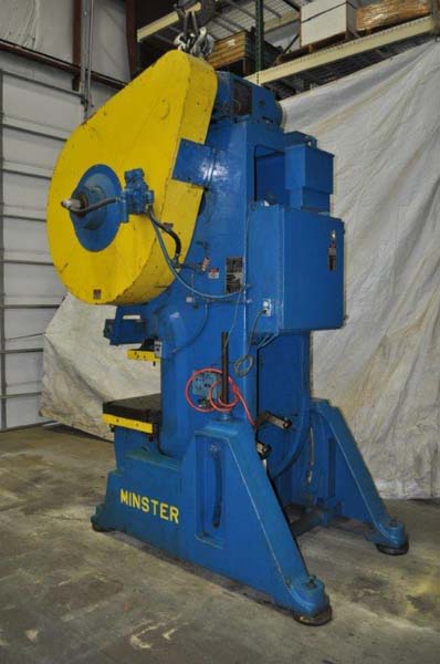 75 Ton, Minster #7, OBI press, 4" stroke, 15" Shut Height, 4" adj., 75-150 SPM, air clutch & brake, 1974 - Image 5