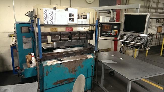 22 Ton, Adira #QHA-2012, hydraulic press brake, 4' overall, 40" between housing, 4" stroke, 9.8" throat, 1999 - Image 1