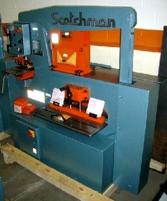 6" x 6" x 3/8" Scotchman #6509-24M, hydraulic, punch, bar shear, 65 ton punch station, #21069 - Image 4