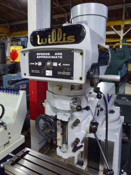 Willis #1050, 10" x50" tbl., 3 HP, 36" X, 16" Y, 16" Z, variable speed, 60-4200 RPM, R-8 - Image 4
