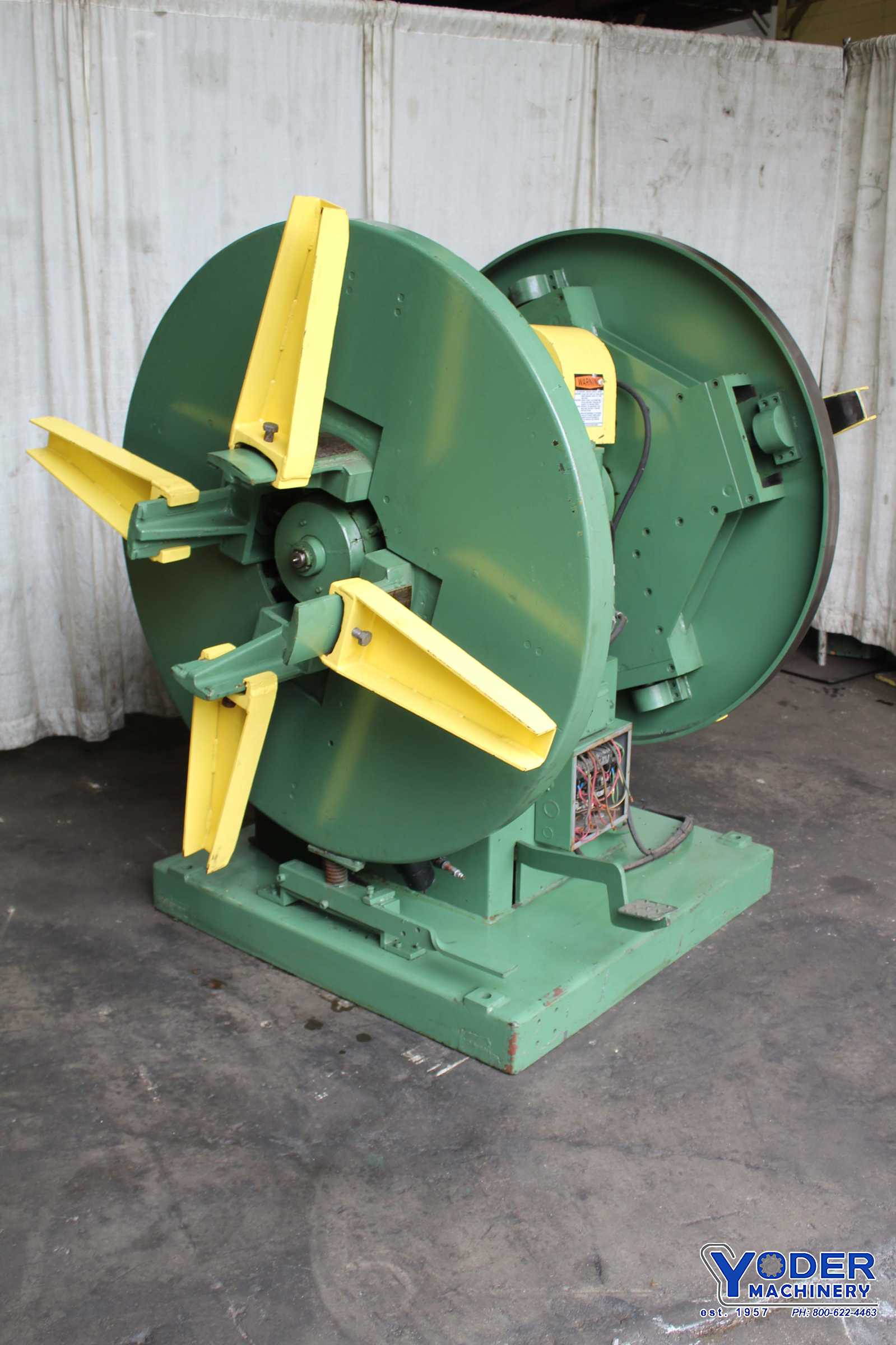 4000 lb. Automatic Feed double end coil reel #48, 12" width, 60" outside dimensions, 15"-20" ID, #72177 - Image 2