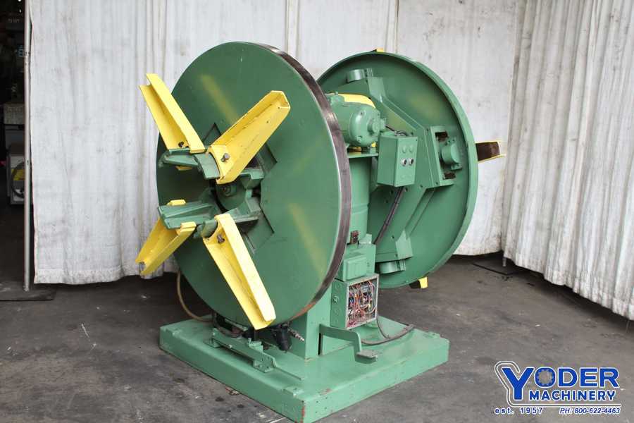 4000 lb. Automatic Feed double end coil reel #48, 12" width, 60" outside dimensions, 15"-20" ID, #72177 - Image 3