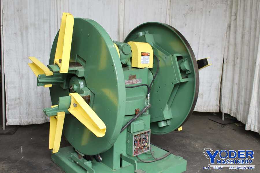 4000 lb. Automatic Feed double end coil reel #48, 12" width, 60" outside dimensions, 15"-20" ID, #72177 - Image 4