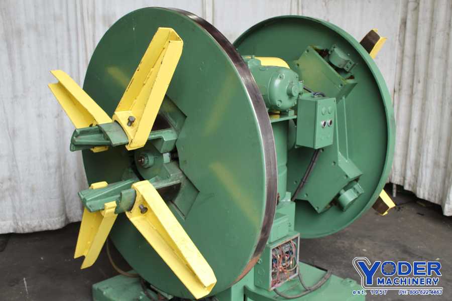 4000 lb. Automatic Feed double end coil reel #48, 12" width, 60" outside dimensions, 15"-20" ID, #72177 - Image 9