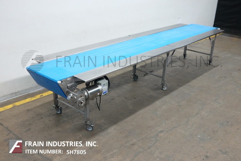 26" wide x 15.1' long, Dorner #820-394/A, Stainless Steel belt conveyor, Intralox has an infeed and discharge - Image 4