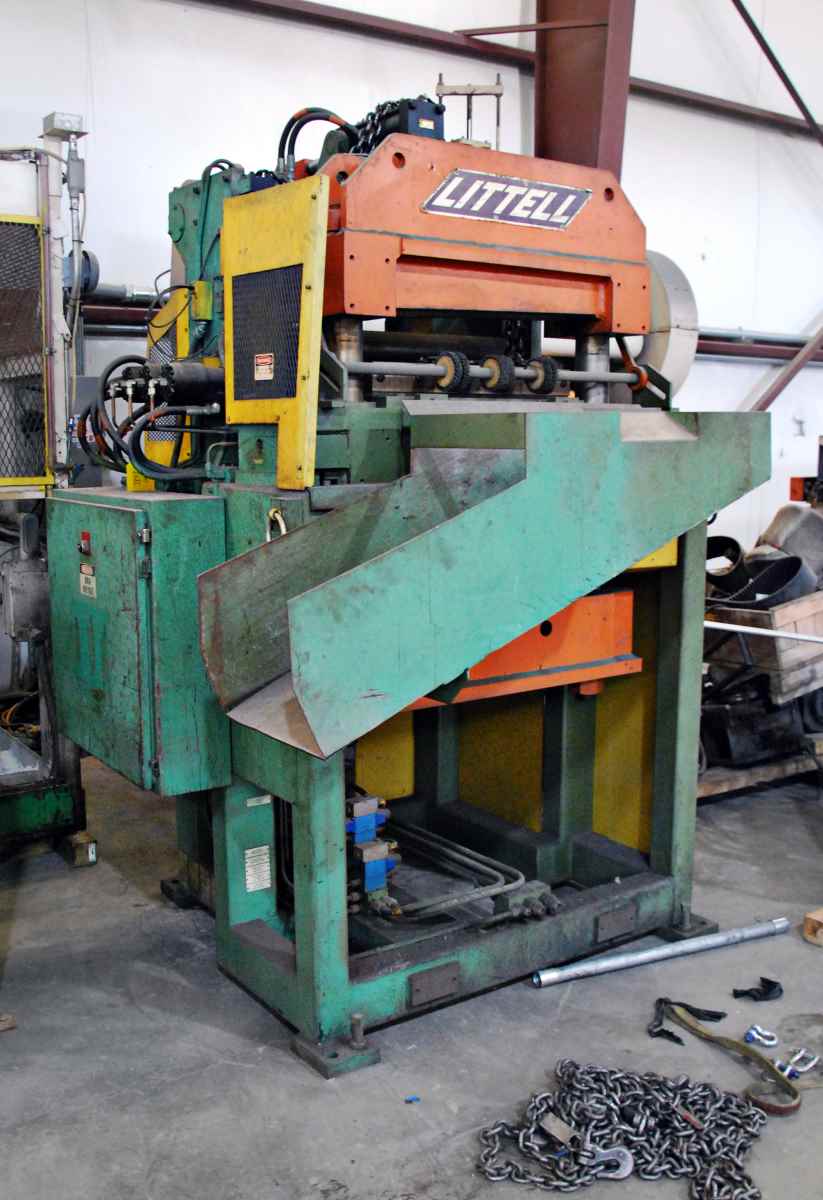 24" x .187" Littell, coil peeler, flattener, crop shear and feeder - Image 3