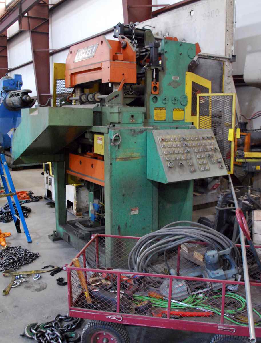 24" x .187" Littell, coil peeler, flattener, crop shear and feeder - Image 4
