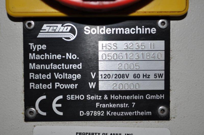 Seho Selective Wave Soldering System, LCD display 2005 (2 available) - Image 8