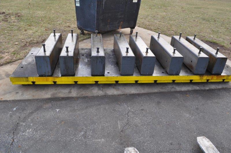 144" L x 43" width x 5-1/2" H, Bolster Plate, T-slotted - Image 2