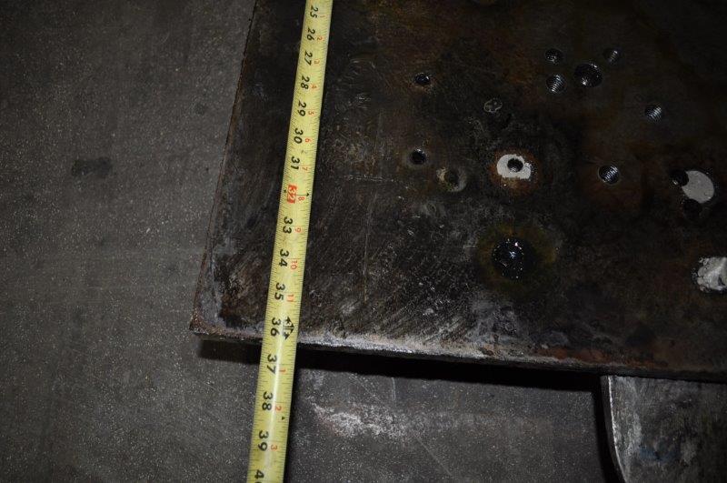 Steel Ram Plate, 60" LR x 36" FB x 1.5"thick - Image 4
