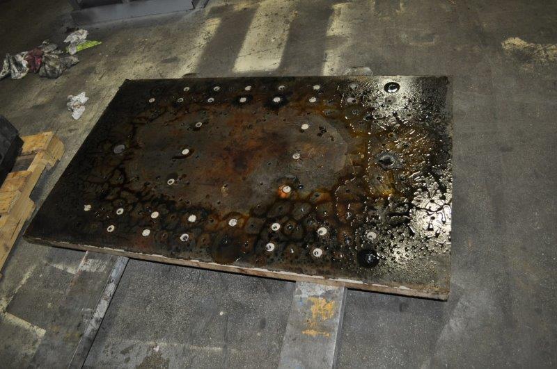 Steel Ram Plate, 60" LR x 36" FB x 1.5"thick - Image 6