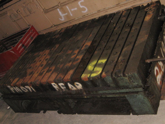 96" L x 60" width x 9.5" H, Bolster Plate, cushion holes - Image 1