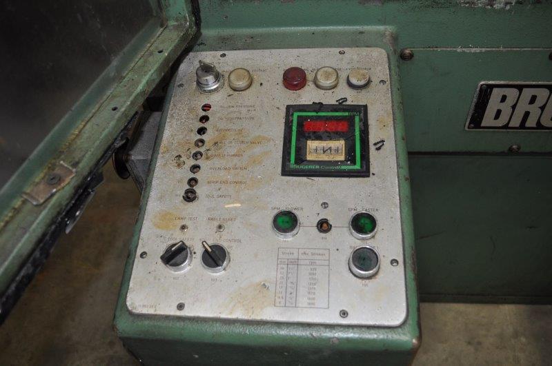 20 Ton, Bruderer #BBU-190/85, high speed press, 4-post, 1.5" stroke, 11" Shut Height, 1983 - Image 8