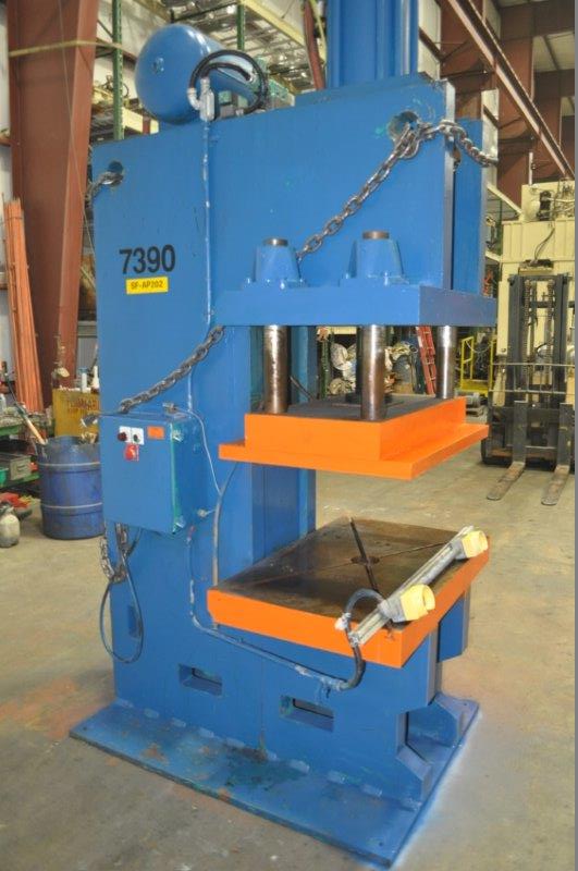 100 Ton, Tox Pressotechnik #PCG-100-E27.9, hydraulic press, 7.8" stroke, 27.5" daylight, 1996 - Image 2