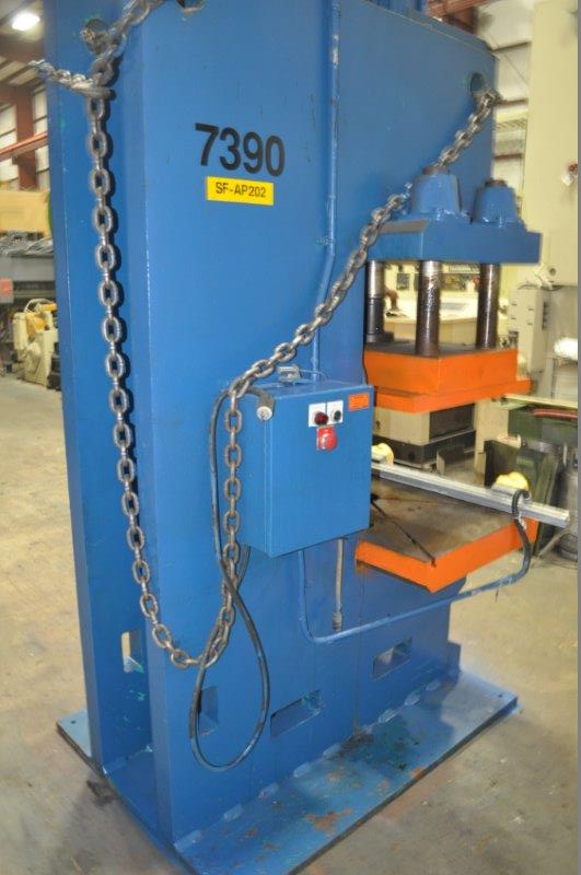 100 Ton, Tox Pressotechnik #PCG-100-E27.9, hydraulic press, 7.8" stroke, 27.5" daylight, 1996 - Image 4