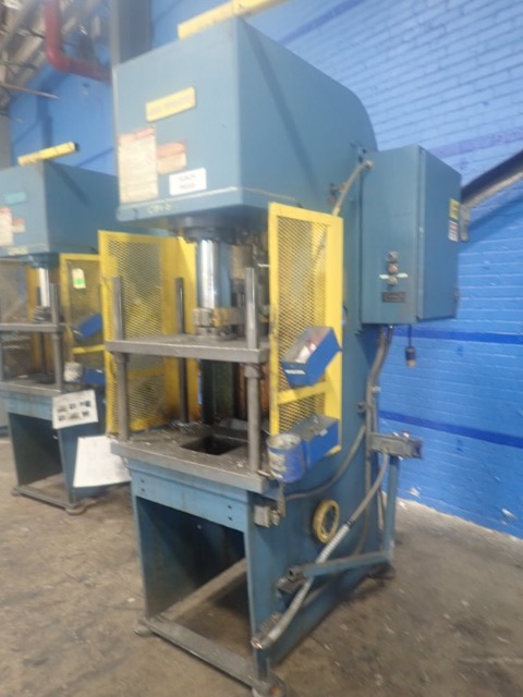 20 Ton, Multipress #FH-20, 4-post guided ram C-frame press, 12" stroke, 25" daylight, 20 HP - Image 4