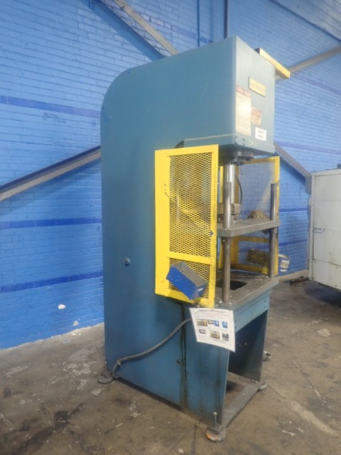 20 Ton, Multipress #FH-20, 4-post guided ram C-frame press, 12" stroke, 25" daylight, 20 HP - Image 9