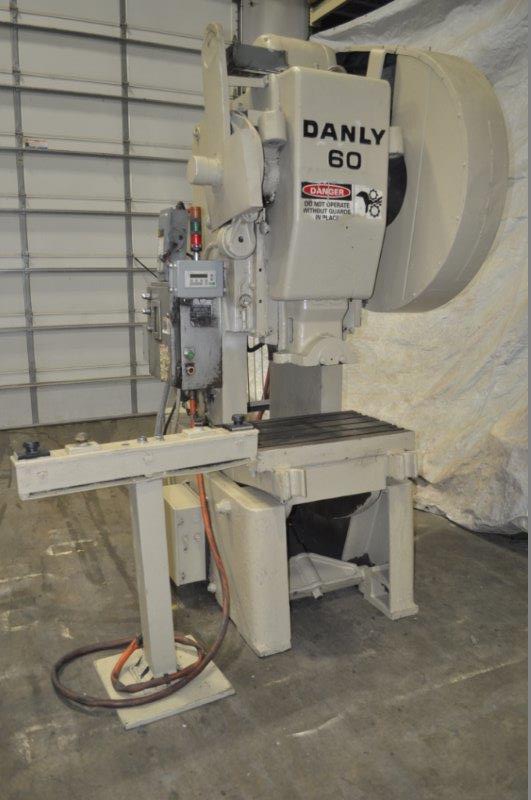 60 Ton, Danly, OBI press, 3.5" stroke, 13-1/2" Shut Height, air clutch & brake, 100 SPM - Image 1