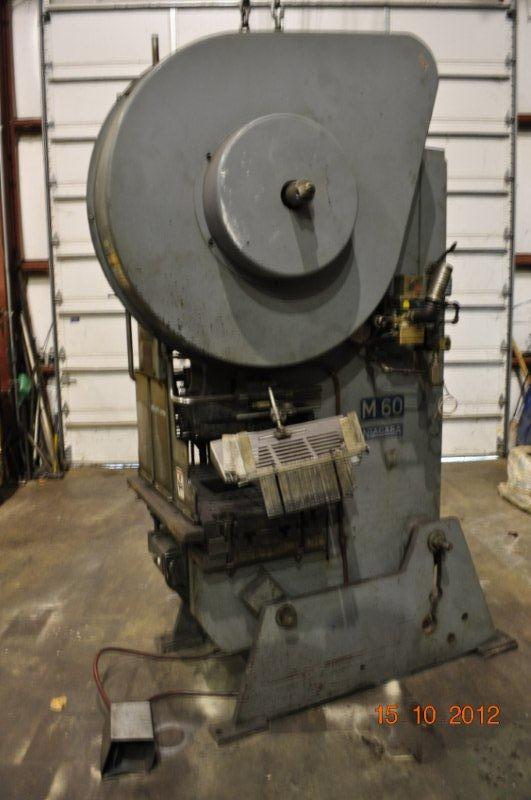 60 Ton, Niagara #M6, OBI press, 4" stroke, 13-1/4" Shut Height, air clutch & brake, 100 SPM - Image 1