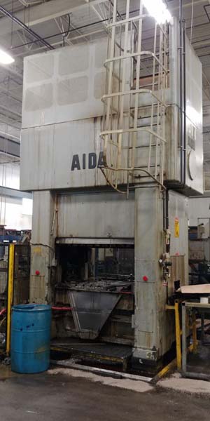 220 Ton, Aida #PMX-L2-200(1), straight side double crank Link Drive, 7.8" stroke, 18.7" Shut Height, air - Image 1