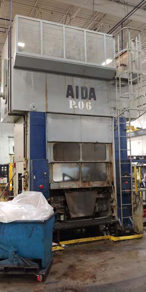 220 Ton, Aida #PMX-L2-200(1), straight side double crank Link Drive, 7.8" stroke, 18.7" Shut Height,air - Image 1