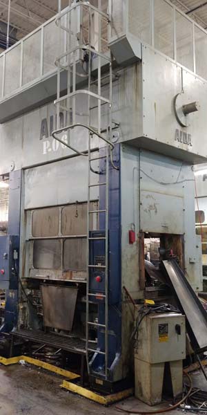 220 Ton, Aida #PMX-L2-200(1), straight side double crank Link Drive, 7.8" stroke, 18.7" Shut Height,air - Image 2
