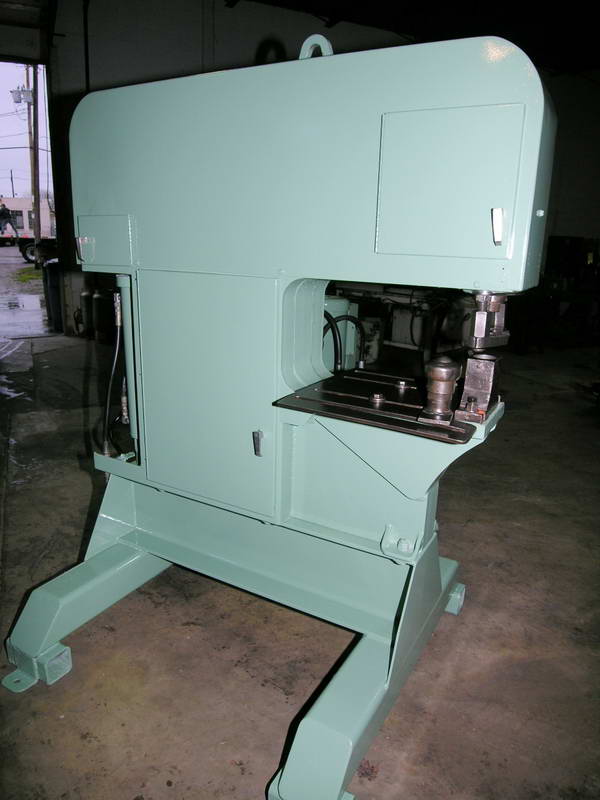 120 Ton, Piranha #SEP-120, single end punch, 2" stroke, 21.5" throat, 10 HP, 16 SPM, 1984 - Image 2