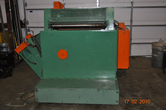 36" x .1" American Steel Line #100-3-11, flat & shape straightener, 7-rolls, variable speed, 1987 - Image 2