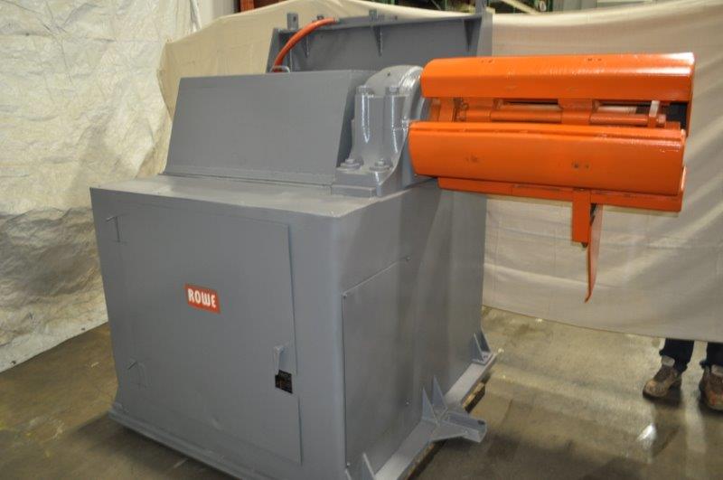 16000 lb. Rowe #16030-DS/J, motorized uncoiler, 37" mandrel, 72" outside dimensions, 17"-21" ID - Image 2