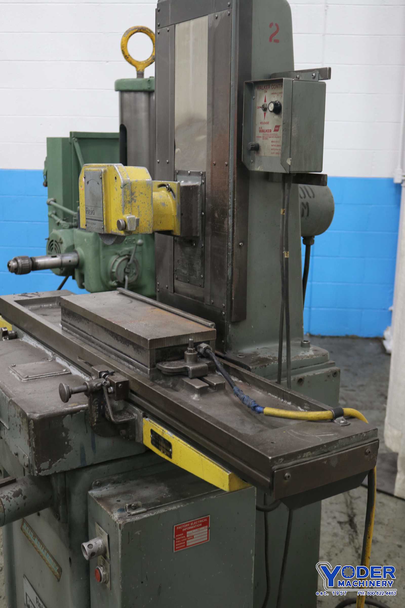 6" x 18" Reid #HR, Rollerway hand feed surface grinder, 1.5 HP, 1 shot lube, #73744 - Image 10