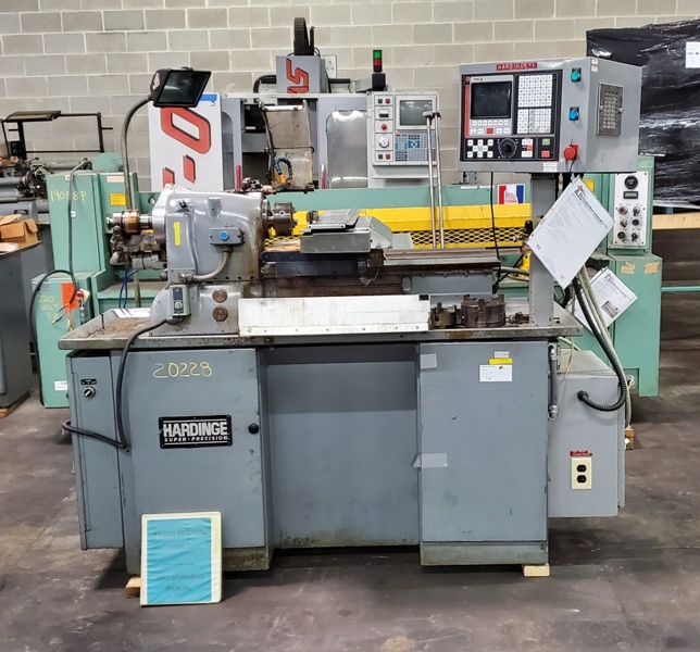 Hardinge #HC, CNC chucking lathe, 8" swing, 3 & 4-jaw chuck, retrofit with 2-Axis CNC Tool Slide with Fagor - Image 1