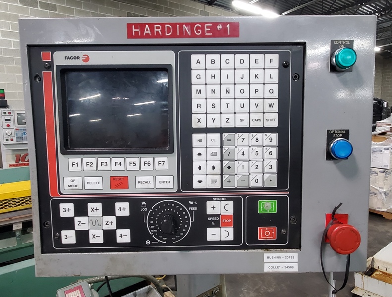 Hardinge #HC, CNC chucking lathe, 8" swing, 3 & 4-jaw chuck, retrofit with 2-Axis CNC Tool Slide with Fagor - Image 2