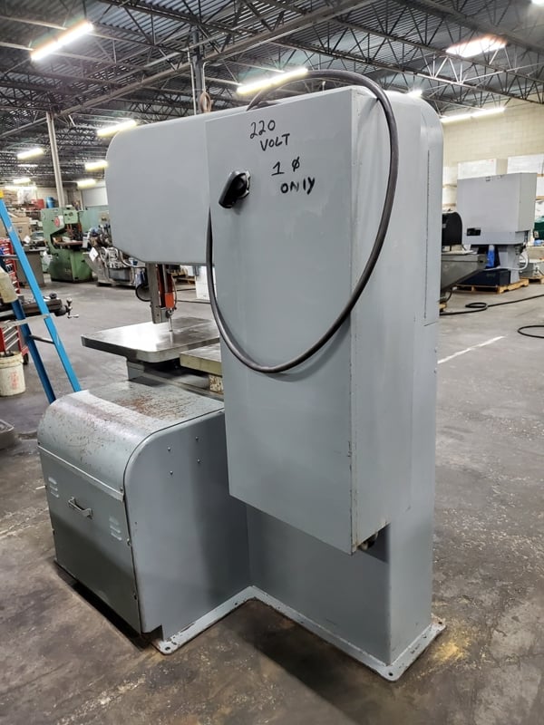 36" x 13" DoAll #3613-2, vertical band saw, 1" x 175" blade, 30" x24" tilt table, 2-5200 FPM, 3 HP, Extron - Image 7