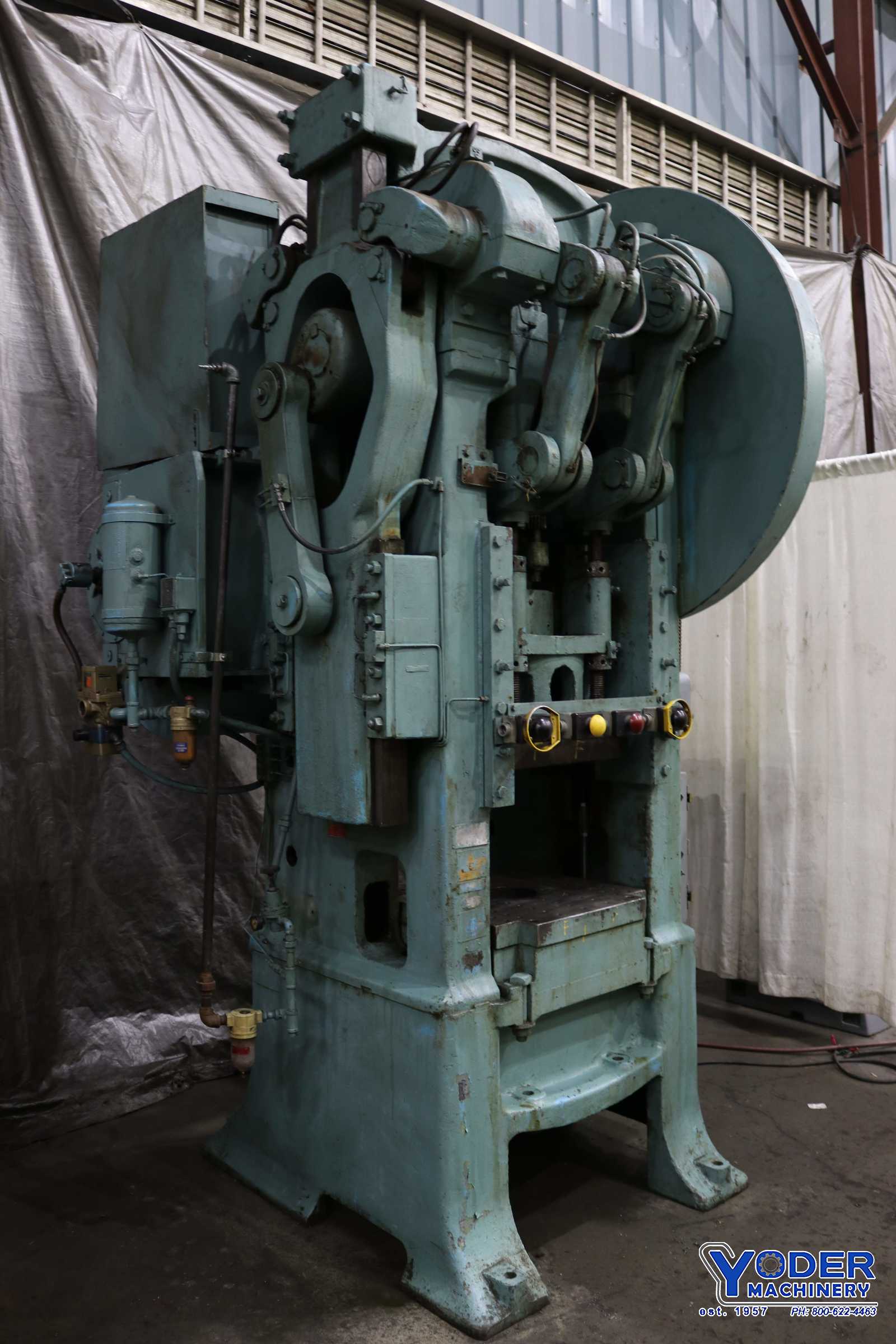 80/60 Ton, Bliss, double action press, 10 stroke of plunger, 10 HP, 25 SPM, #73615 - Image 8