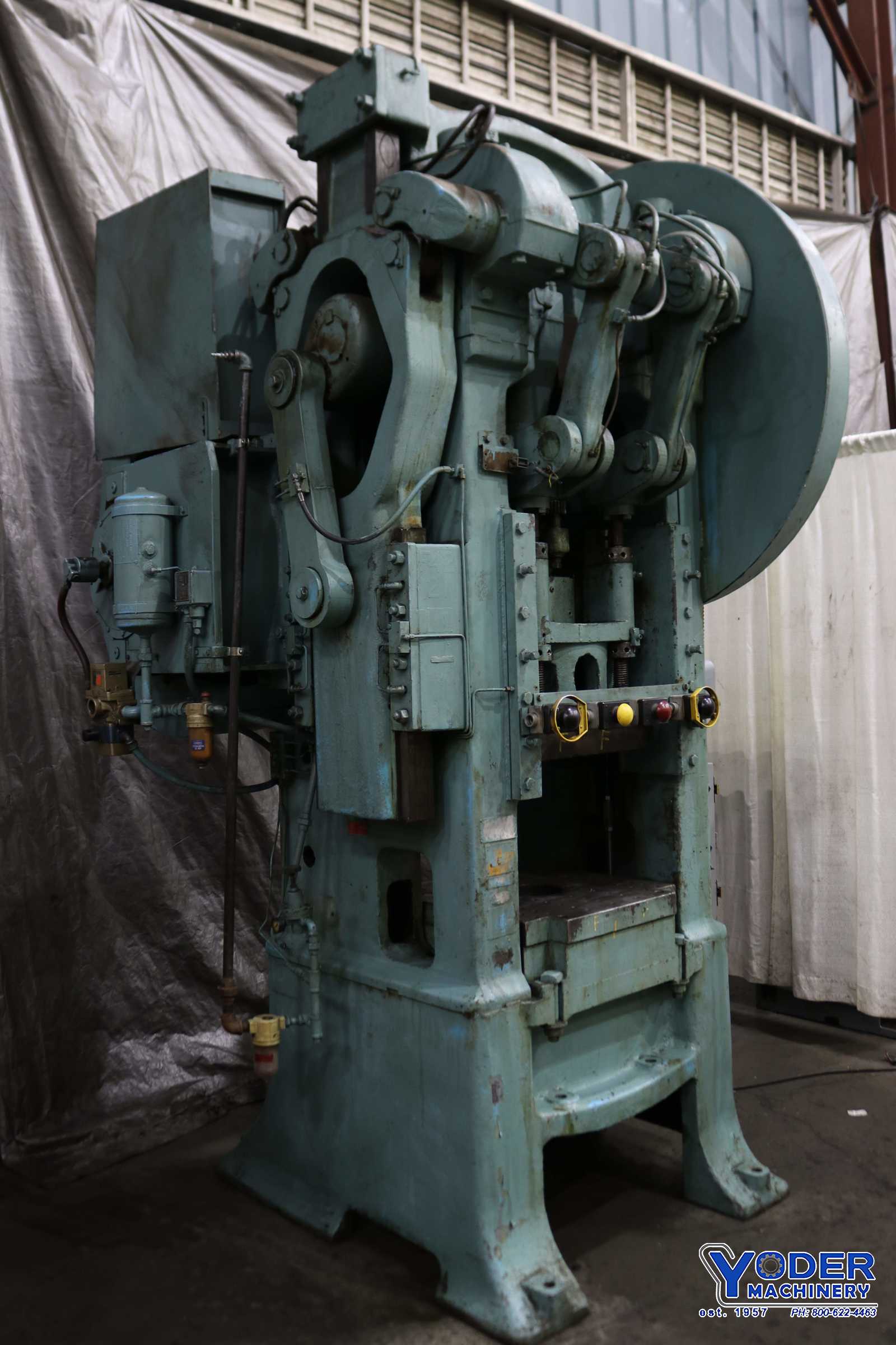 80/60 Ton, Bliss, double action press, 10 stroke of plunger, 10 HP, 25 SPM, #73615 - Image 9