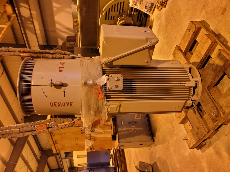 400 HP 3580 RPM Siemens, Frame 509PZ, TEFC, CGZV, high thrust, unused surplus, 4160 Volts - Image 1