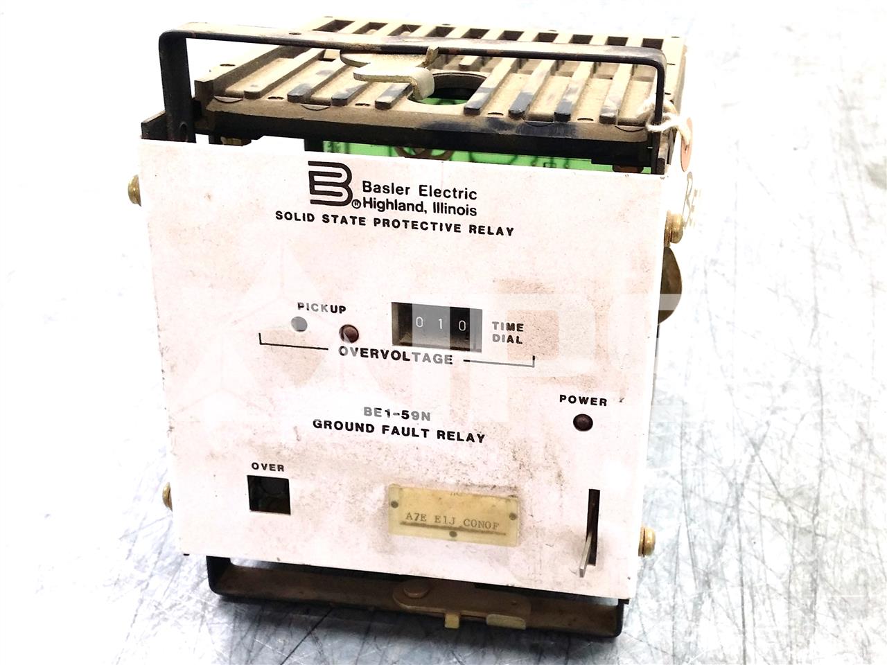 Basler Be1-59n Ground Fault Over Voltage Solid State Relay 120vac/dc - Image 1